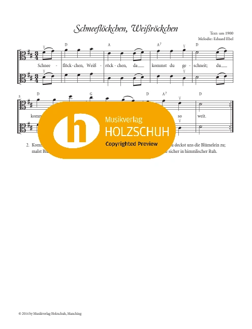Schneeflöckchen, Weißröckchen